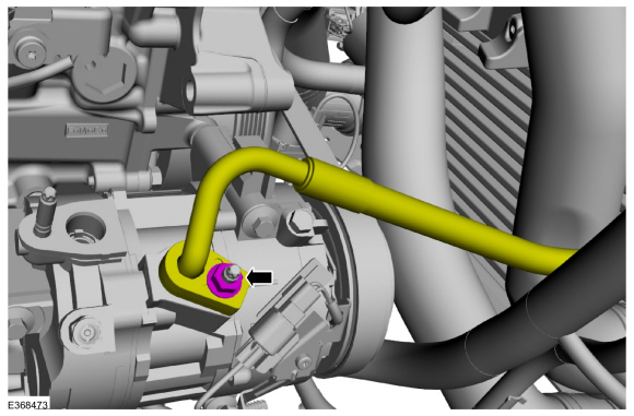 Lincoln Navigator - Air Conditioning (A/C) Compressor Outlet Line ...