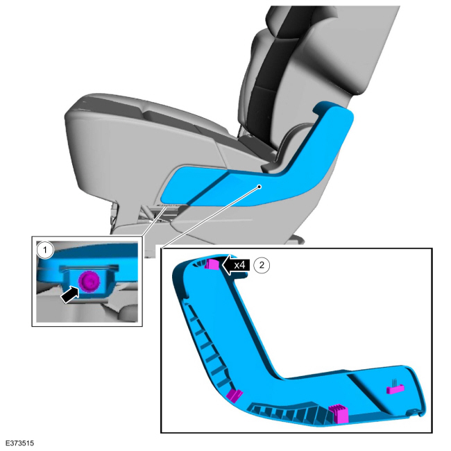 Lincoln Navigator Second Row Single Seat Cushion Cover Vehicles
